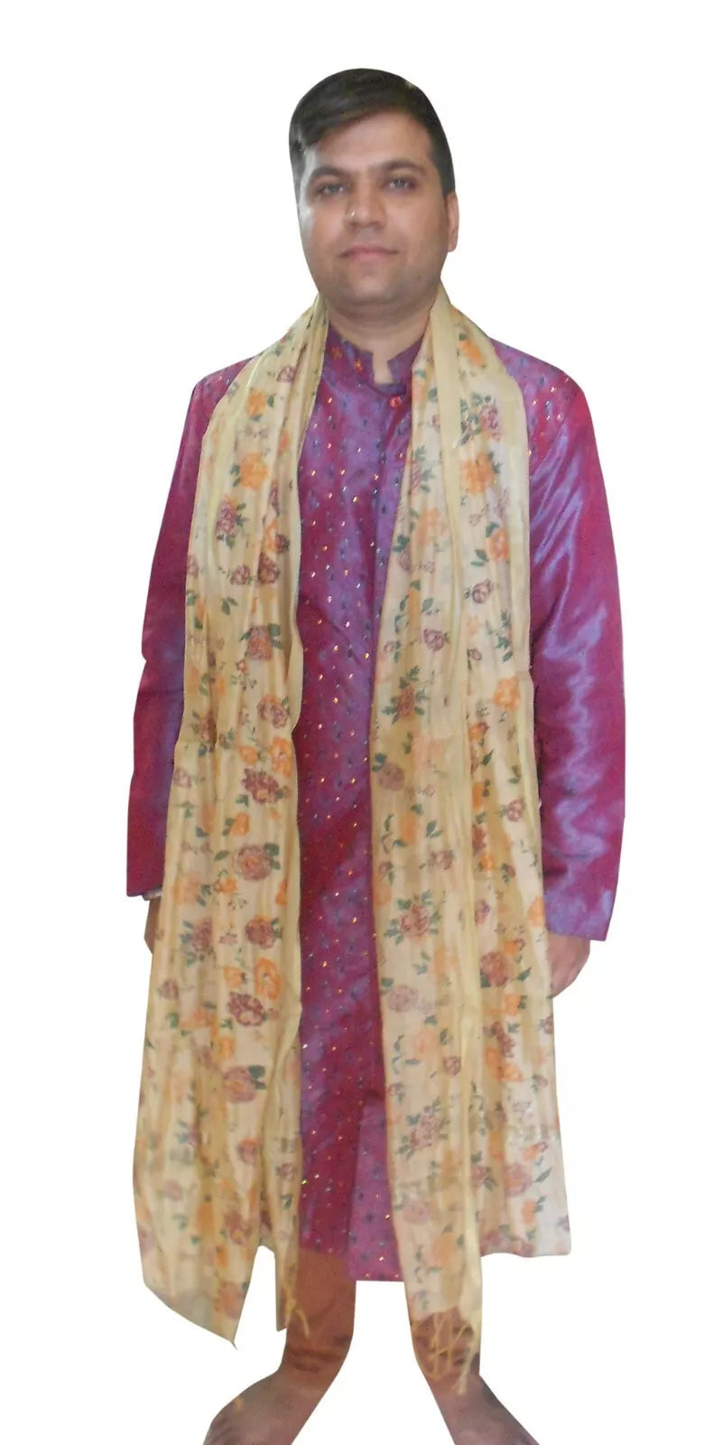Men Scarves Designer Chunni Dupatta Indian Groom Stole Traditional By Kalra Creations
