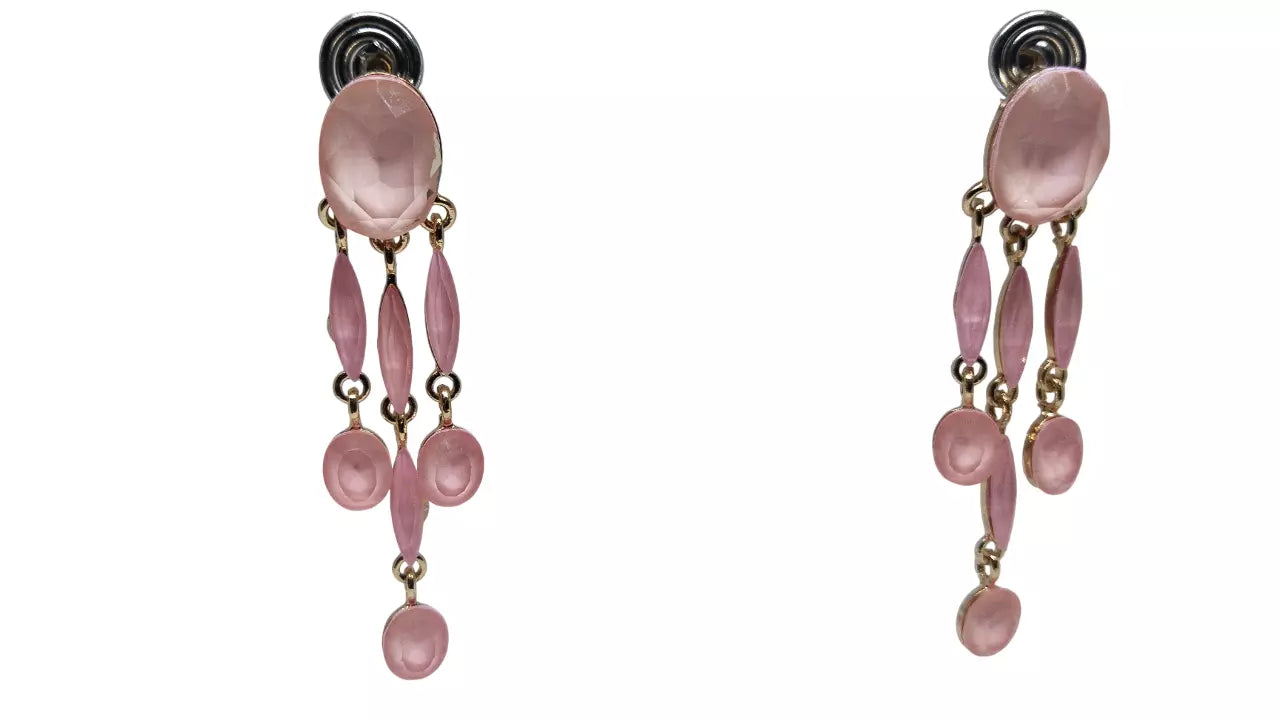 Women Jewelry Indian Gold Tone Stone Bollywood Style Bridal Brass Earrings By Kalra Creations