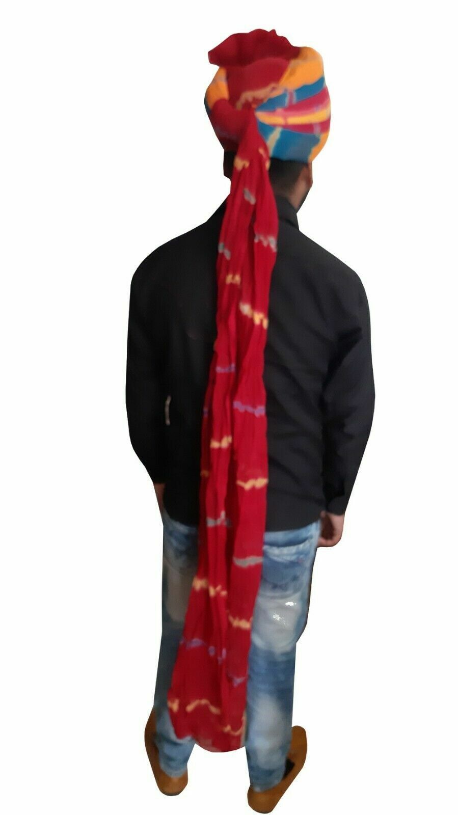 By Kalra Creations Men Hat Cotton Blend Indian Handmade Rajasthani Safa Pagri Large Pag 23"