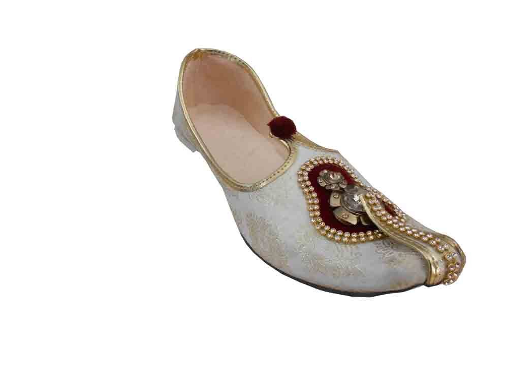 By Kalra Creations Men Shoes Wedding Groom Mojaries Indian Handmade Khussa Flip-Flops Flat Jutties US 6-12