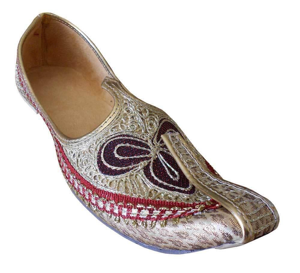 By Kalra Creations Men Shoes Indian Handmade Mojaries Sherwani Jutties Groom Khussa Loafers & Slip Ons Flip-Flops Flat US 6-12