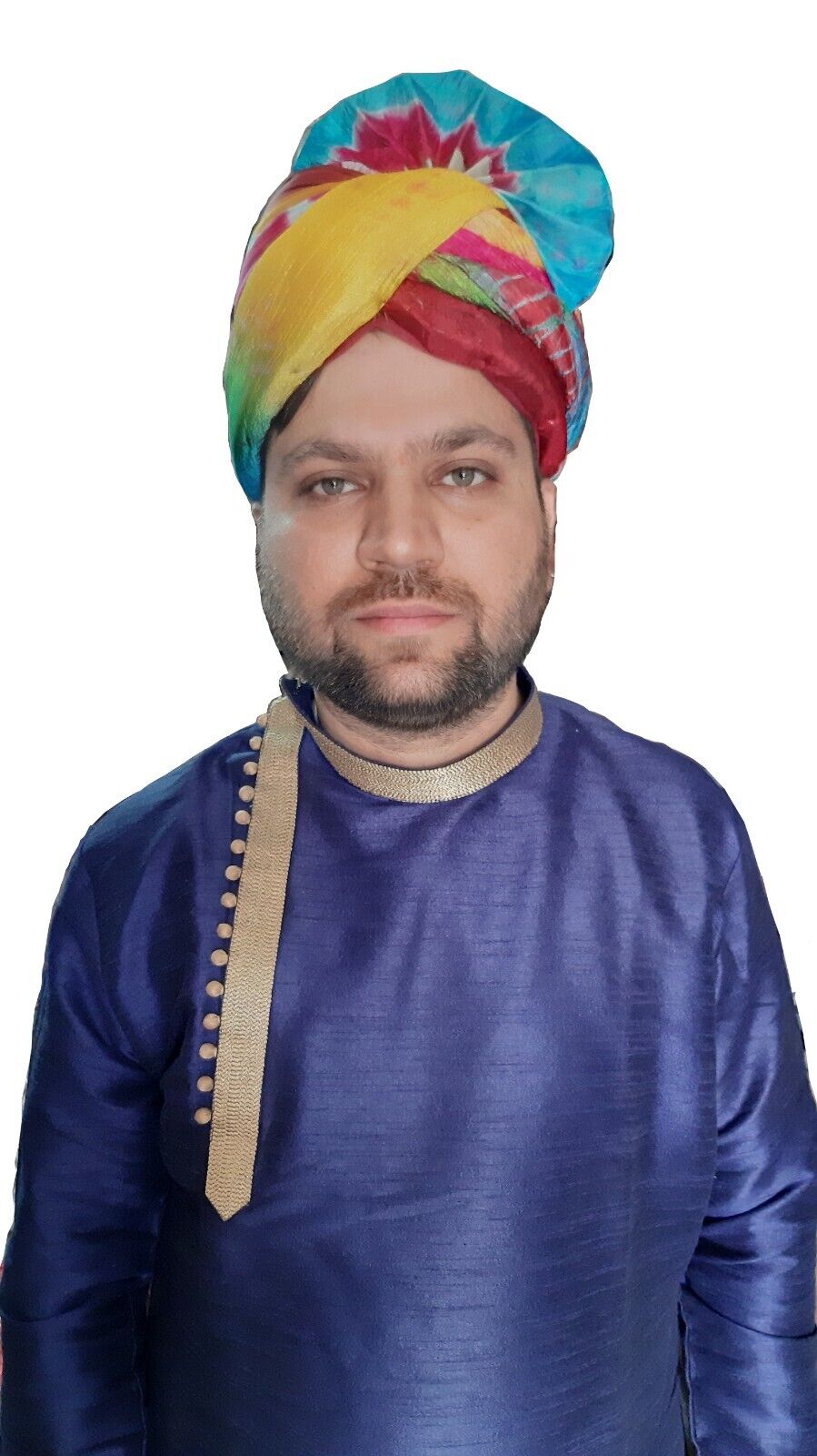 Men Hat Designer Groom Turban Indian Cotton Blend Pagri Handmade Safa Pag