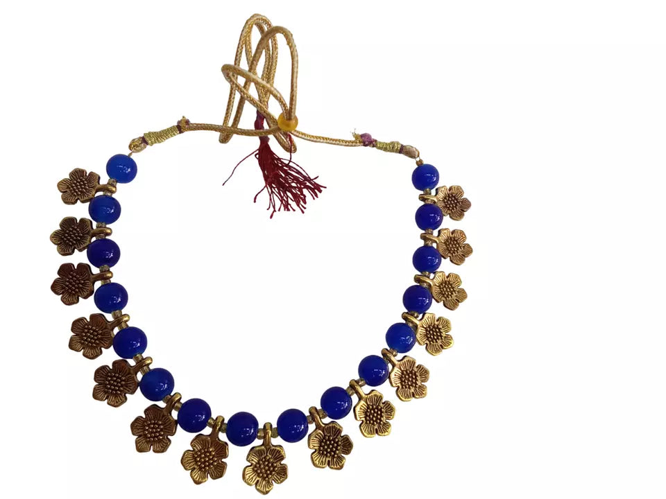 Women Jewellery Necklace Stylish Gold Plated Antique Wedding Girls Pendant Set By Kalra Creations