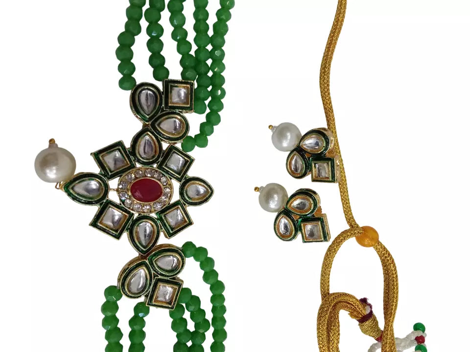 Women Jewellery Necklace Stylish Gold Plated Antique Wedding Girls Pendant Set By Kalra Creations