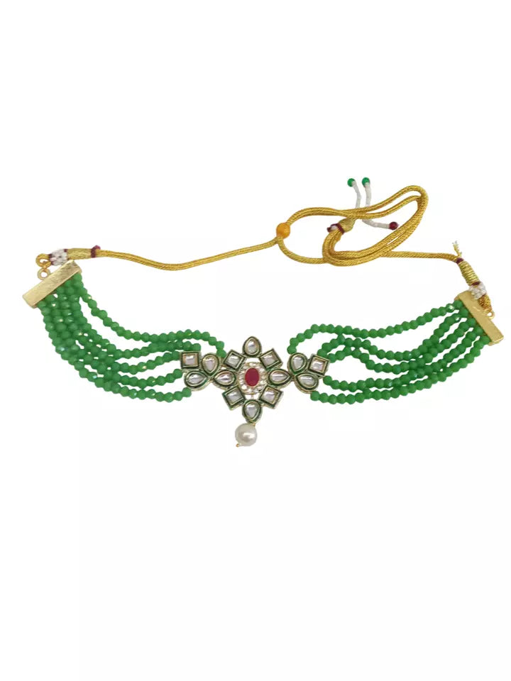 Women Jewellery Necklace Stylish Gold Plated Antique Wedding Girls Pendant Set By Kalra Creations