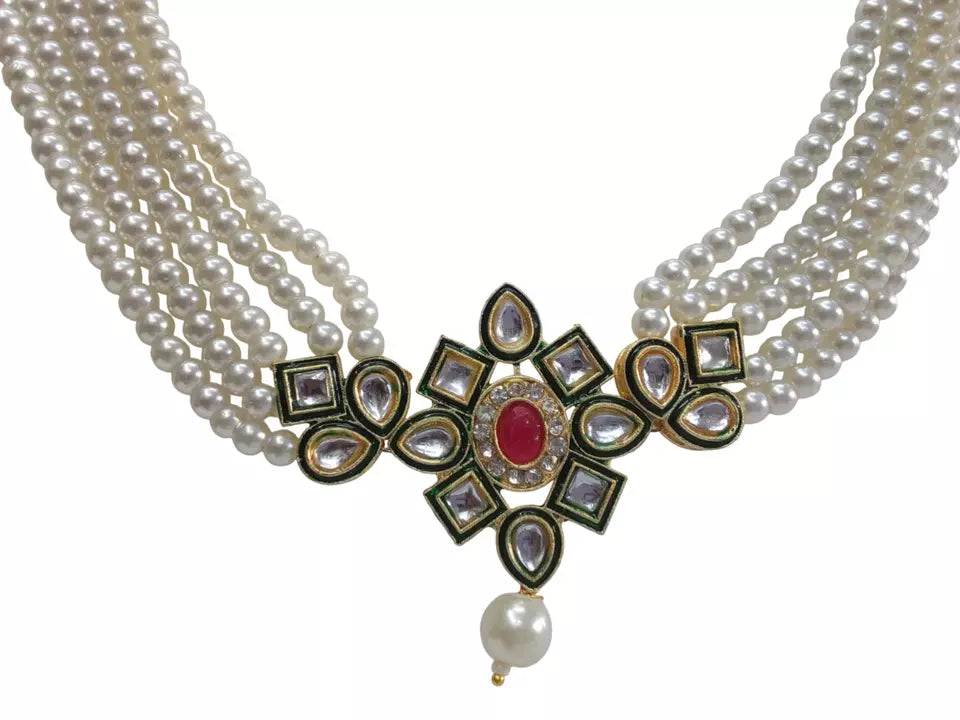 Women Jewellery Necklace Stylish Gold Plated Antique Wedding Girls Pendant Set By Kalra Creations