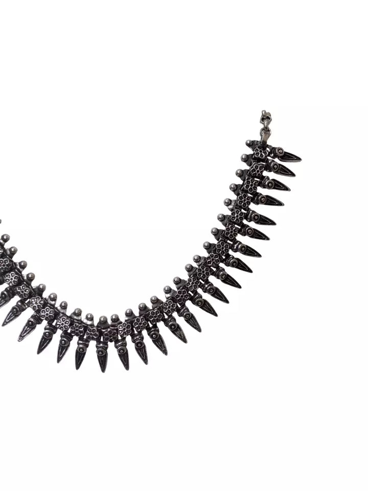 Women Oxidised German Silver Necklace Brass for Women and Girl's By Kalra Creations