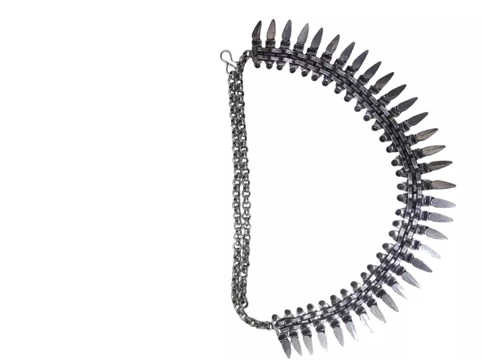 Women Oxidised German Silver Necklace Brass for Women and Girl's By Kalra Creations