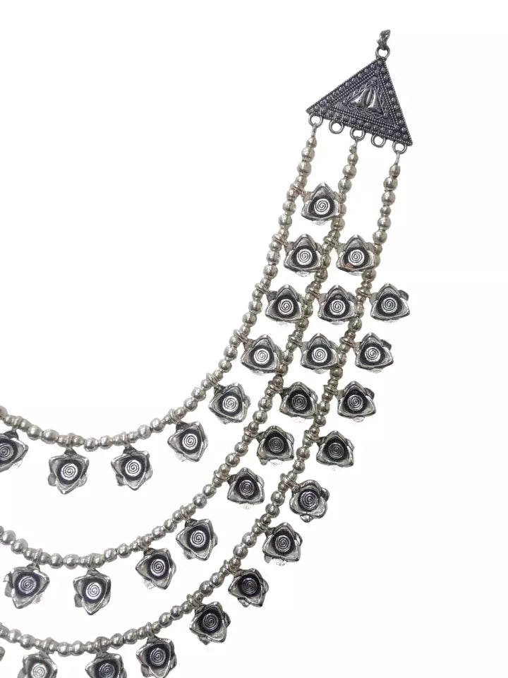 Women Oxidised German Silver Necklace Brass Women and Girl's By Kalra Creations
