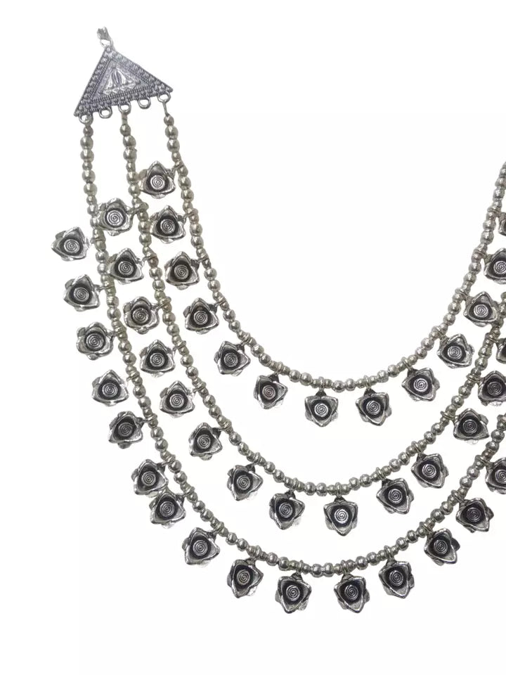 Women Oxidised German Silver Necklace Brass Women and Girl's By Kalra Creations