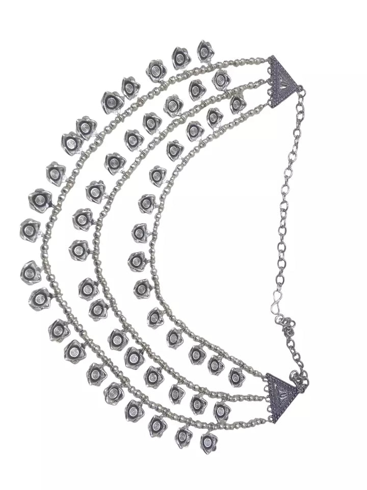 Women Oxidised German Silver Necklace Brass Women and Girl's By Kalra Creations