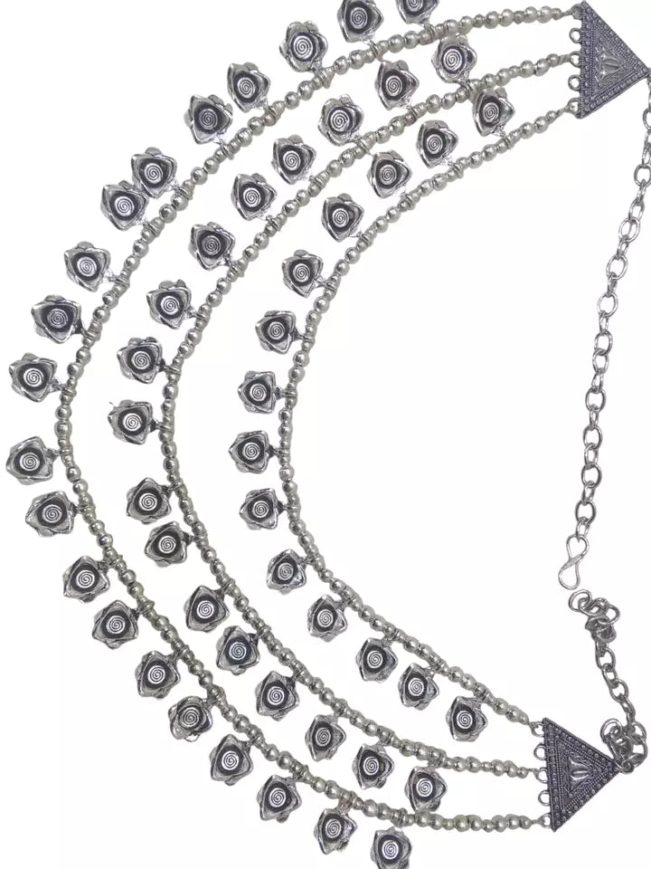 Women Oxidised German Silver Necklace Brass Women and Girl's By Kalra Creations