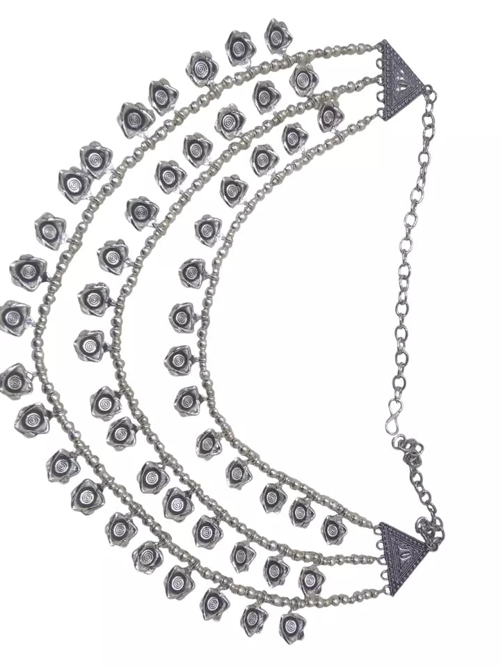 Women Oxidised German Silver Necklace Brass Women and Girl's By Kalra Creations