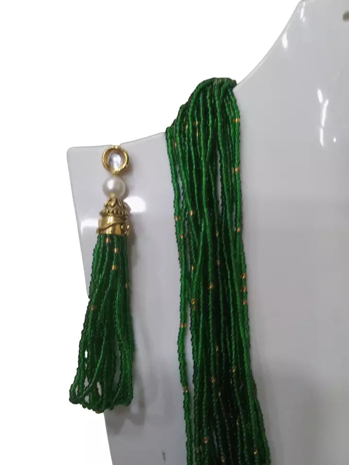 Women Gold Tone Wedding Pearls Necklace Earring Women Traditional Wedding Necklace By Kalra Creations