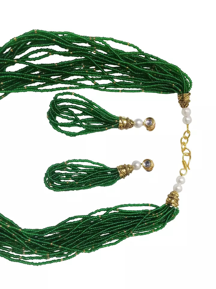 Women Gold Tone Wedding Pearls Necklace Earring Women Traditional Wedding Necklace By Kalra Creations