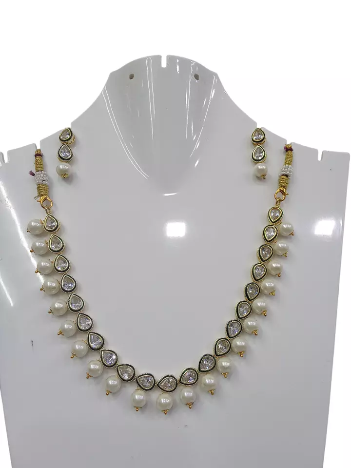 Women Jewellery Necklace Set Stylish Gold Plated Antique Girls Wedding Pendant By Kalra Creations