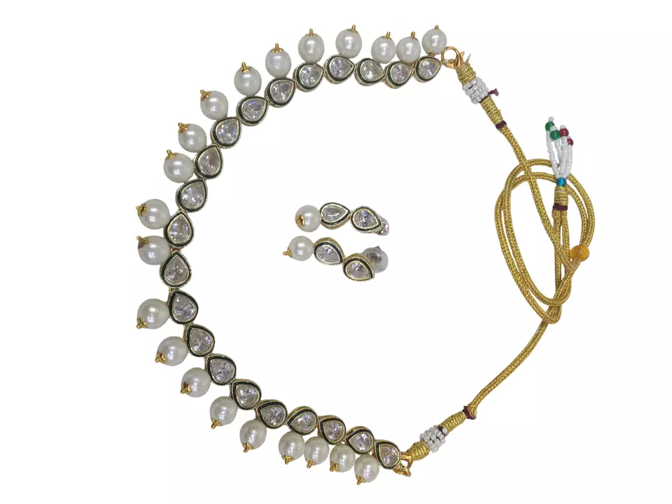 Women Jewellery Necklace Set Stylish Gold Plated Antique Girls Wedding Pendant By Kalra Creations