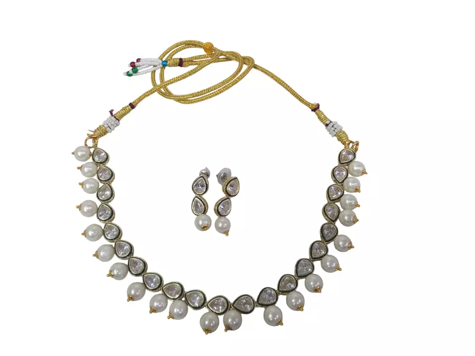 Women Jewellery Necklace Set Stylish Gold Plated Antique Girls Wedding Pendant By Kalra Creations