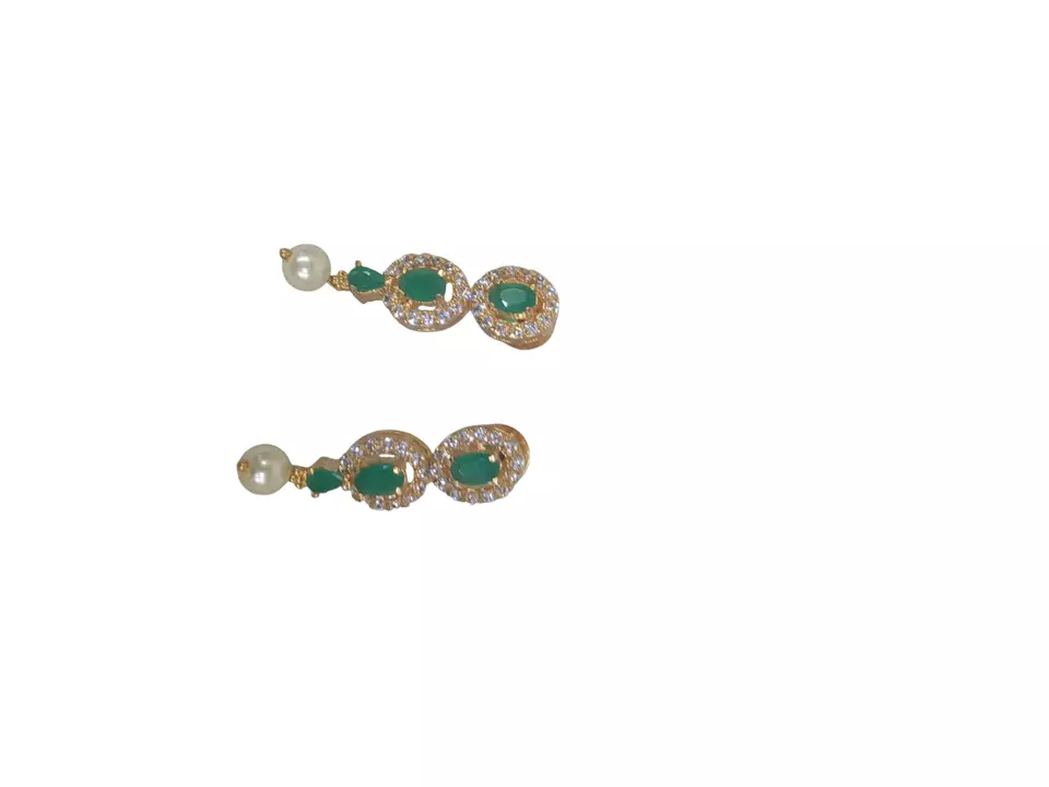 Women Necklace Indian Jewelry Earrings Bollywood Bridal AD Set Gold Plated By Kalra Creations