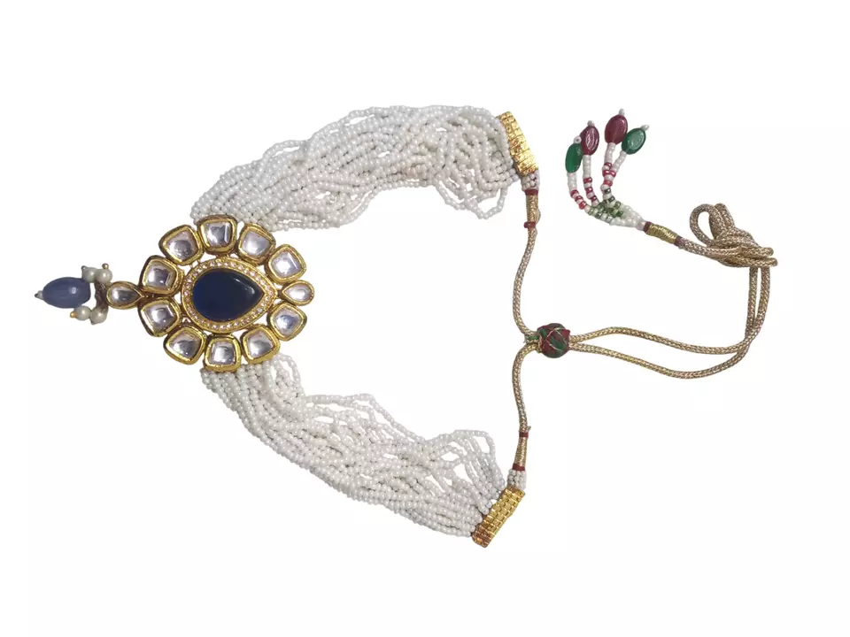 Gold Plated Women Wedding Jewellery Necklace Choker Set Stylish Girls Pendant By Kalra Creations