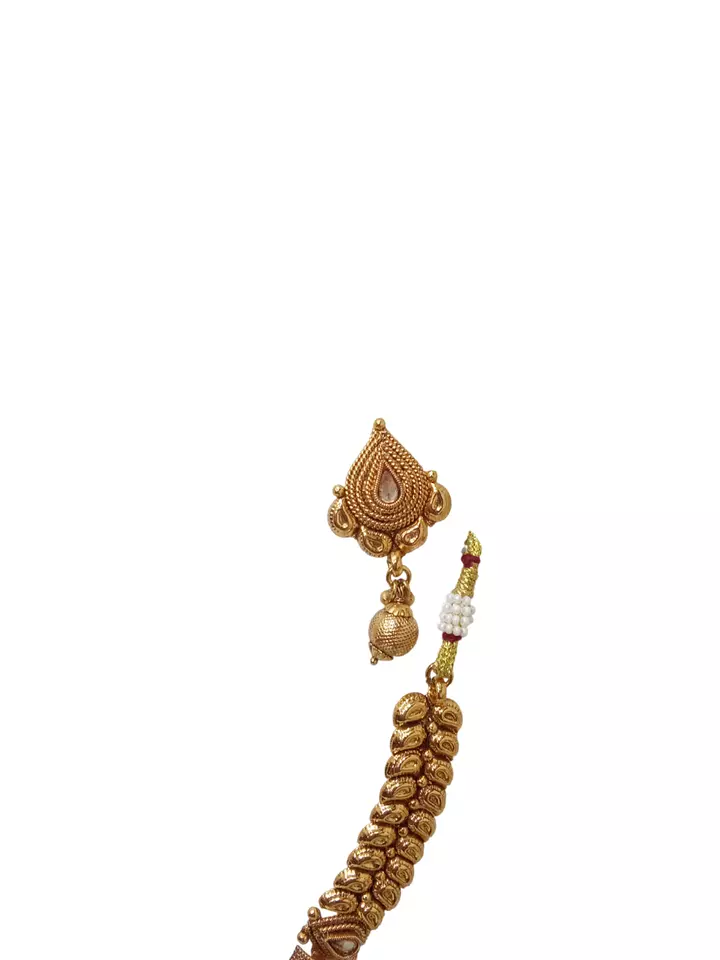 Gold Plated Women Wedding Jewellery Necklace Set Stylish Girls Pendant By Kalra Creations
