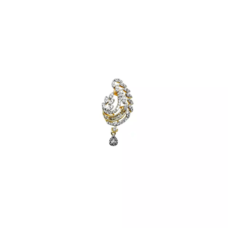 Women Pendant With Tops Earring Indian Bollywood Gold Plated Jerkin Nags Copper By Kalra Creations