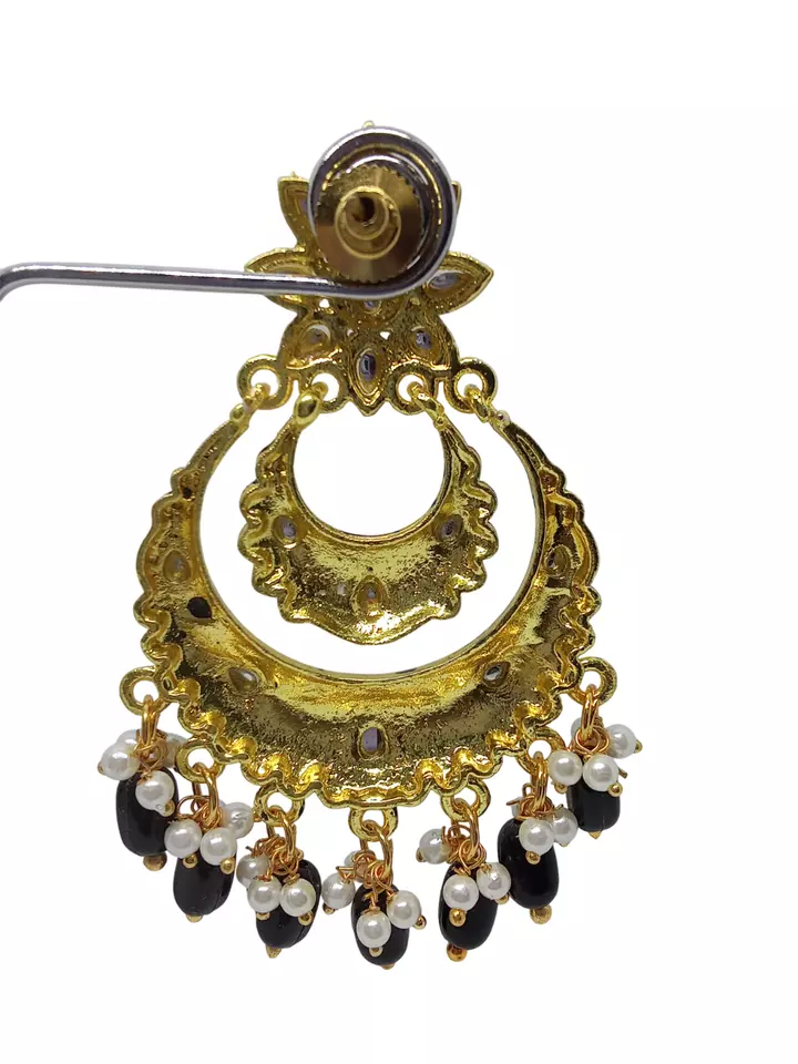 Women Earrings Indian Bollywood Rose Gold Plated Valentine's Day Gift By Kalra Creations