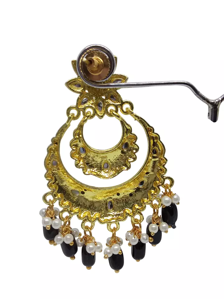 Women Earrings Indian Bollywood Rose Gold Plated Valentine's Day Gift By Kalra Creations