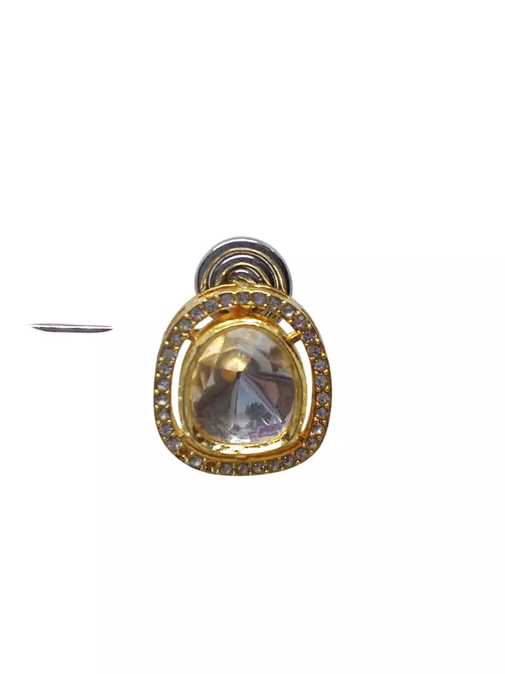 Women Kundan Polki Earrings Indian Bollywood Gold Plated Valentine's Day Gift By Kalra Creations
