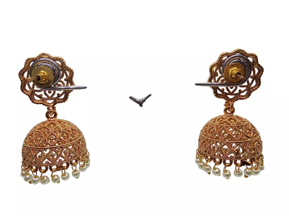 Women Kundan Polki Earrings Valentine's Day Gift Indian Bollywood Gold Plated By Kalra Creations