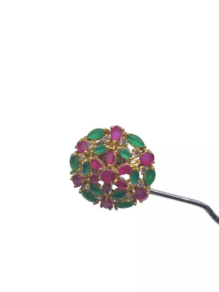 Women Earrings Jewelry Indian Gold Tone Tops Style Copper By Kalra Creations