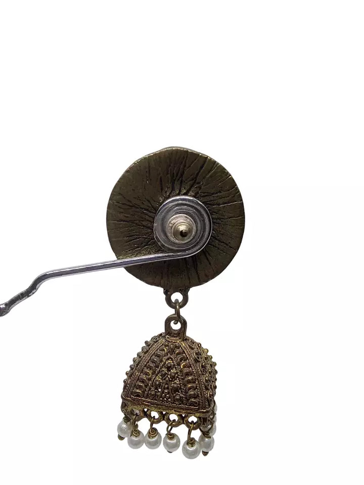 Women Gold Plated Earring Effect Stud Earrings Women Girl By Kalra Creations