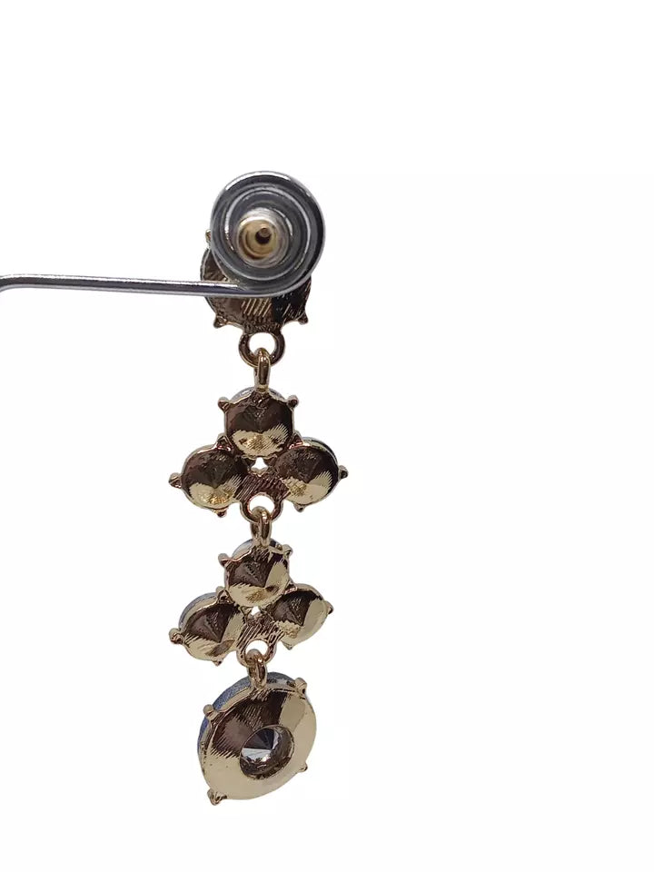 Korean Rose Gold Plated Studded Earring Effect Stud Earrings Girl By Kalra Creations