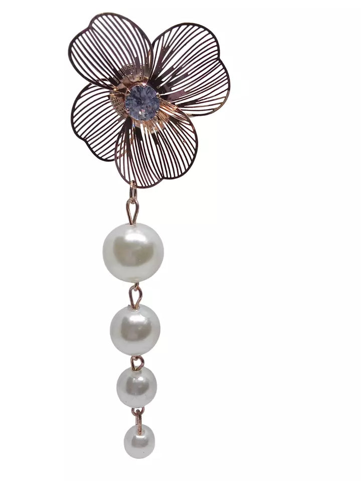 Korean Rose Gold Plated Studded Earring Effect Stud Earrings For Women By Kalra Creations