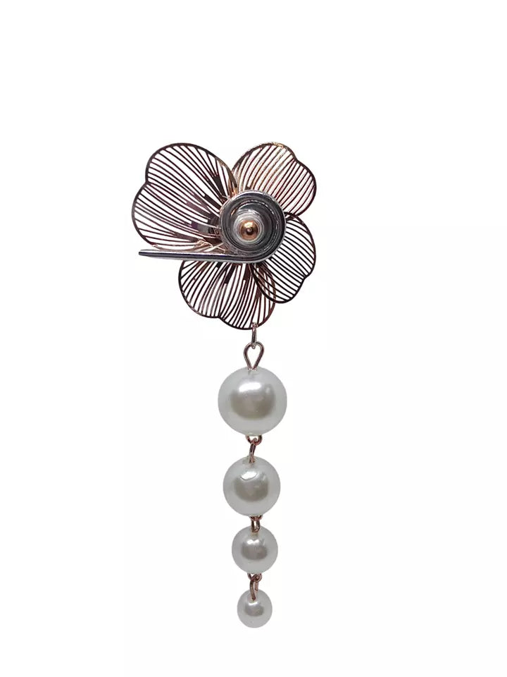 Korean Rose Gold Plated Studded Earring Effect Stud Earrings For Women By Kalra Creations