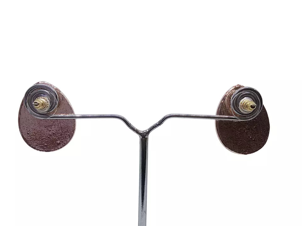 Korean Rose Gold Plated Studded Earring Effect Stud Earrings For Women Girl By Kalra Creations