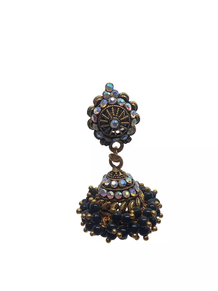 By Kalra Creations Women Earrings Brass Jewelry Indian Bollywood Style Bridal Brass Earrings