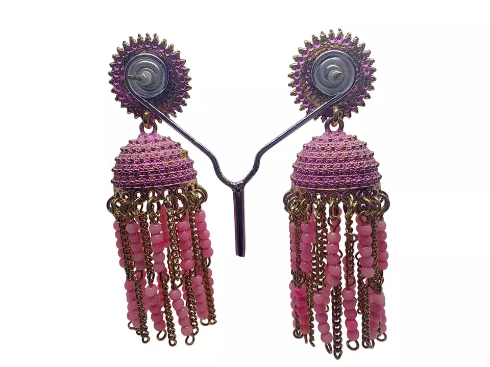 Women Earrings Brass Jewelry Indian Bollywood Brass Earrings By Kalra Creations