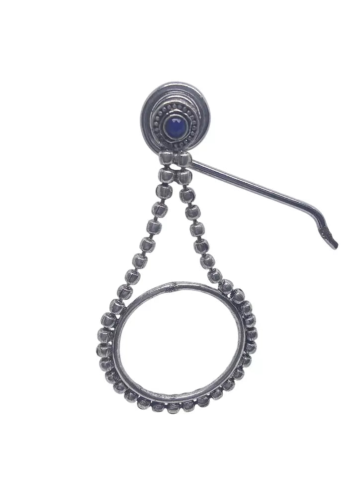 Women Indian Bollywood Silver Oxidised Earrings Brass Jewelry Style Earrings By Kalra Creations