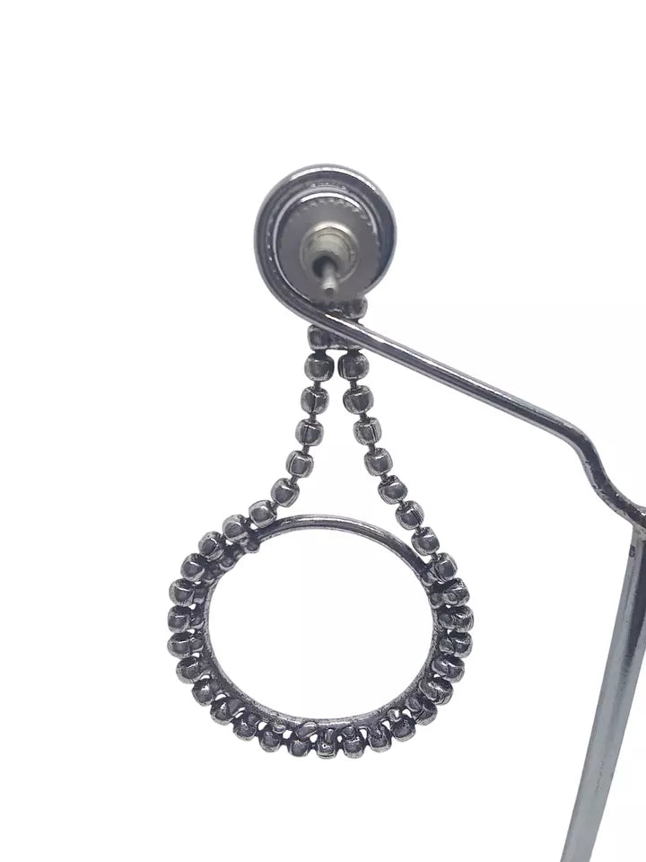 Women Indian Bollywood Silver Oxidised Earrings Brass Jewelry Style Earrings By Kalra Creations