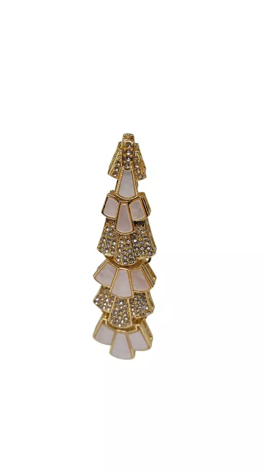 Women Jewelry Indian Gold Plated Bollywood Style Bridal Brass Earrings By Kalra Creations