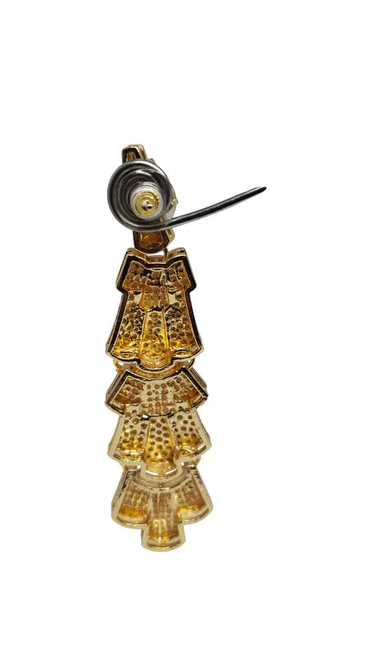 Women Jewelry Indian Gold Plated Bollywood Style Bridal Brass Earrings By Kalra Creations