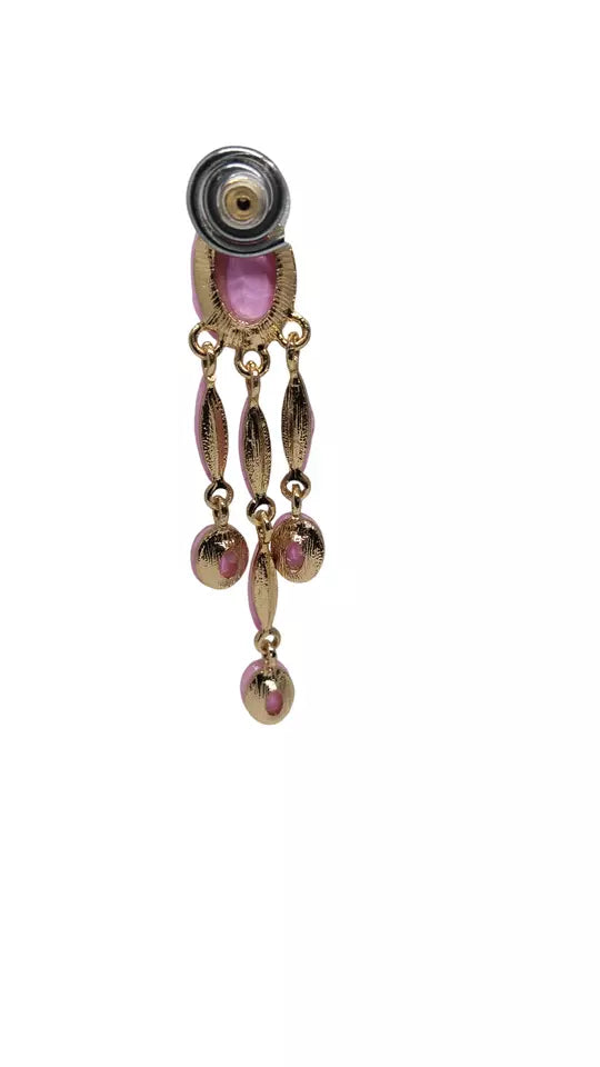 Women Jewelry Indian Gold Tone Stone Bollywood Style Bridal Brass Earrings By Kalra Creations