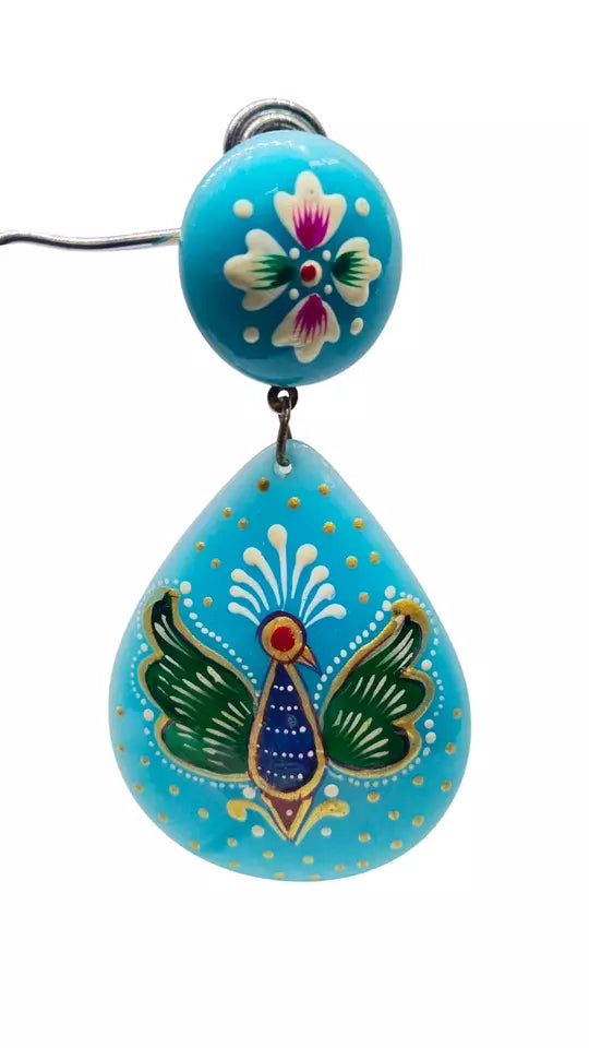 Women Indian Jewelry Silver Plated Women Bollywood Style Bridal Brass Earrings By Kalra Creations