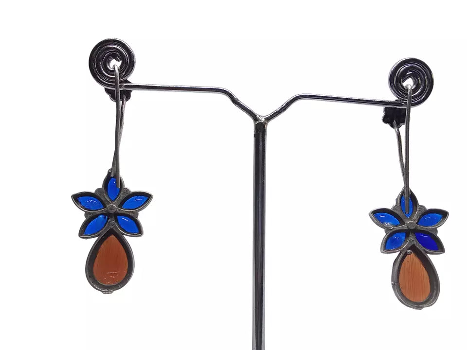 Women Earrings Jewelry Indian Bollywood Style Bridal Brass Earrings