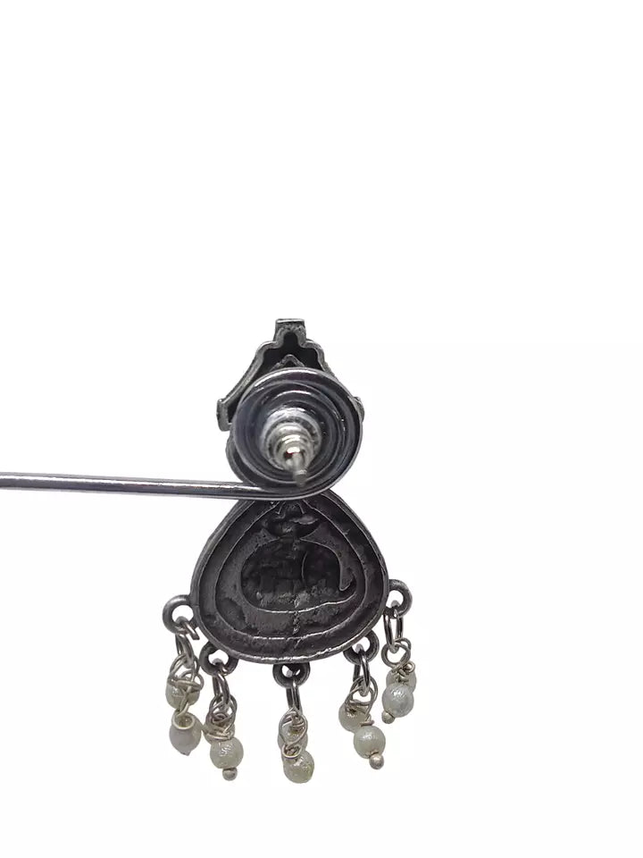 Women Jewelry Indian Earrings Bollywood Style Bridal Brass Stone Earrings By Kalra Creations