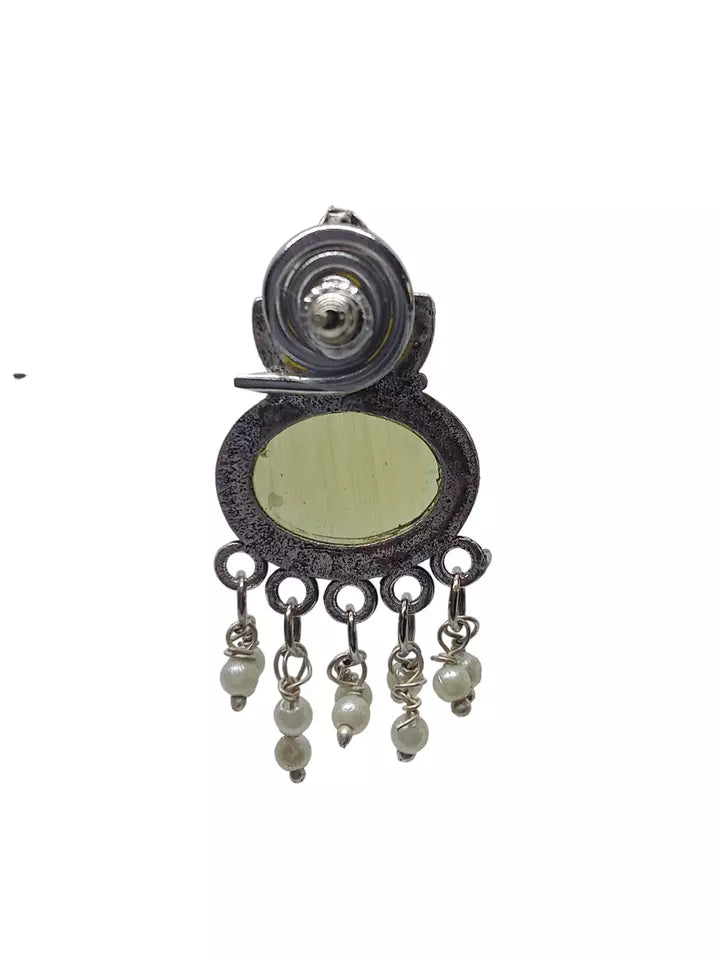 Women Bird Earrings Jewelry Indian Bollywood Style Bridal Brass Stone Earrings By Kalra Creations