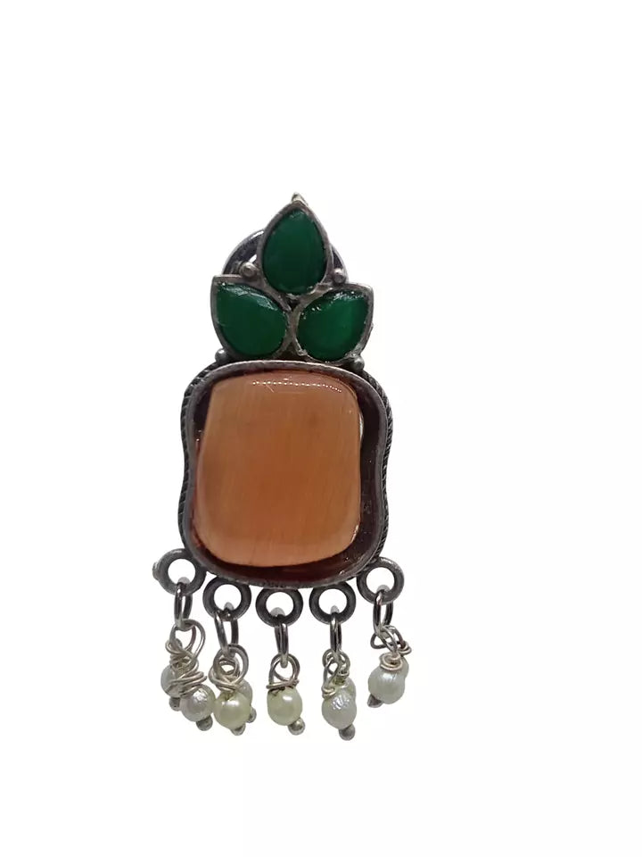 Women Earrings Tops Jewelry Indian Bollywood Style Bridal Brass Earrings By Kalra Creations
