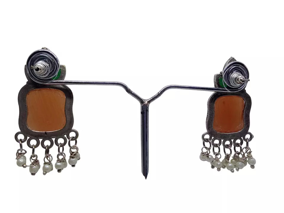 Women Earrings Tops Jewelry Indian Bollywood Style Bridal Brass Earrings By Kalra Creations