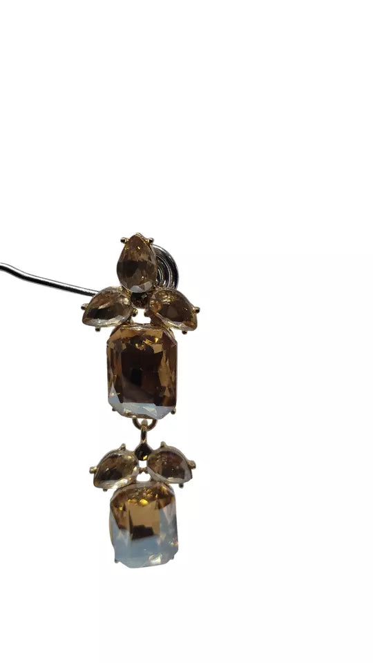 Women Jewelry Indian Stone Bollywood Style Bridal Brass Earrings By Kalra Creations